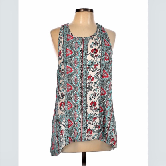 C Label Women’s High Cut Shoulder Halter / Hi Low Dressy Tank /Medium - Picture 1 of 11